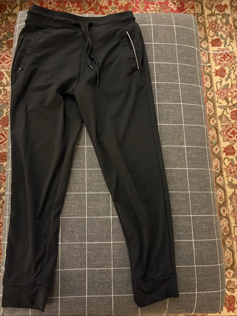 32 Degrees Black Men's Performance Joggers with Drawstring